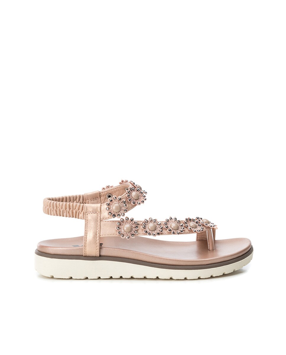 Sandalias planas de mujer XTI en marrón con goma · Moda · El Corte Inglés