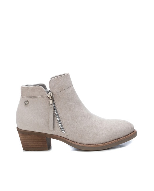 botines grises mujer