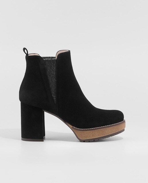 Gadea en Botines de ante mujer negro color EOOq78