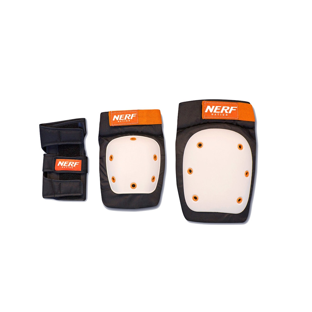 Protectiones de patinaje rodillera, codera y muñequera para adultos Nerf