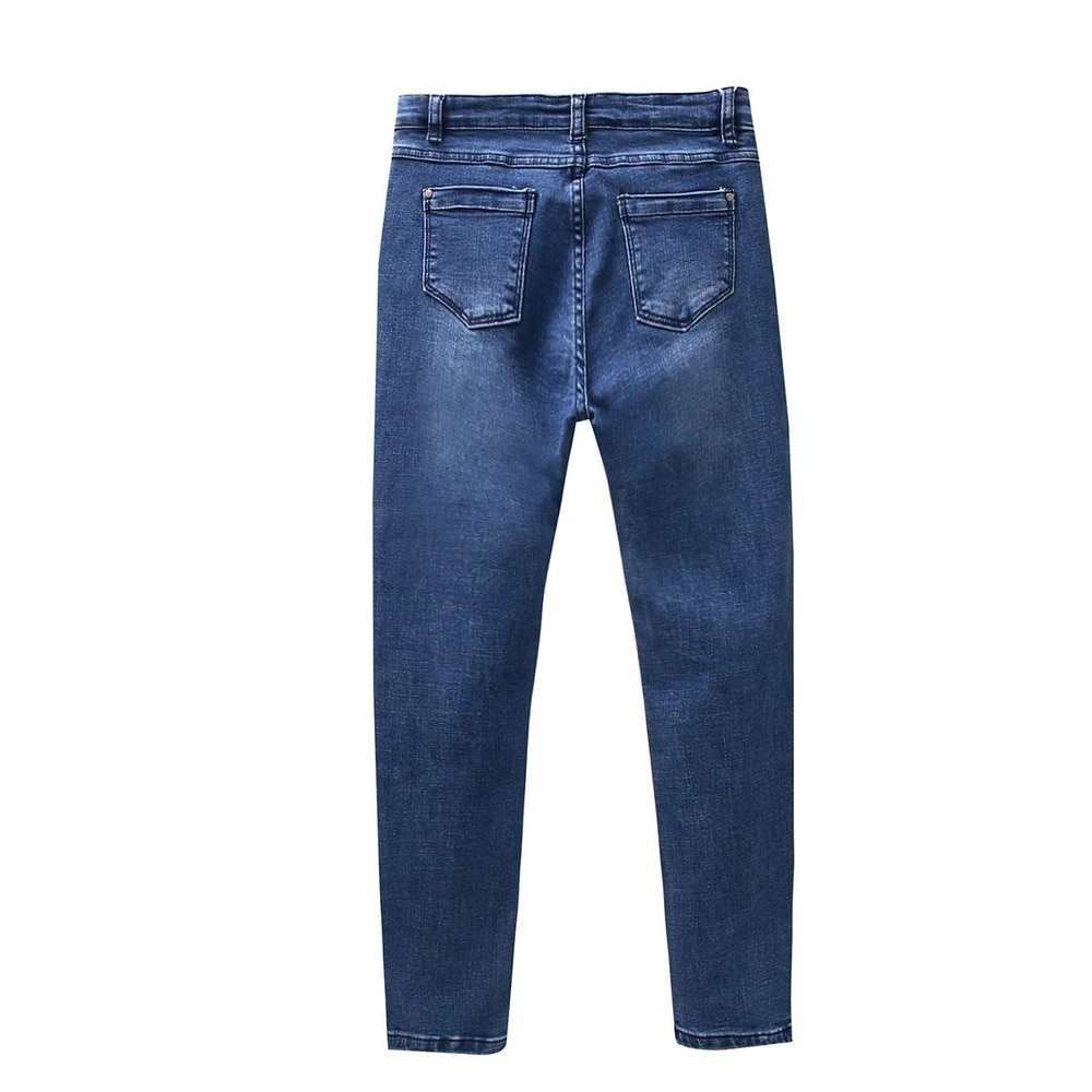 Calças Infantil Denim Jeans em Azul com Bolsos Dadati Azul-2