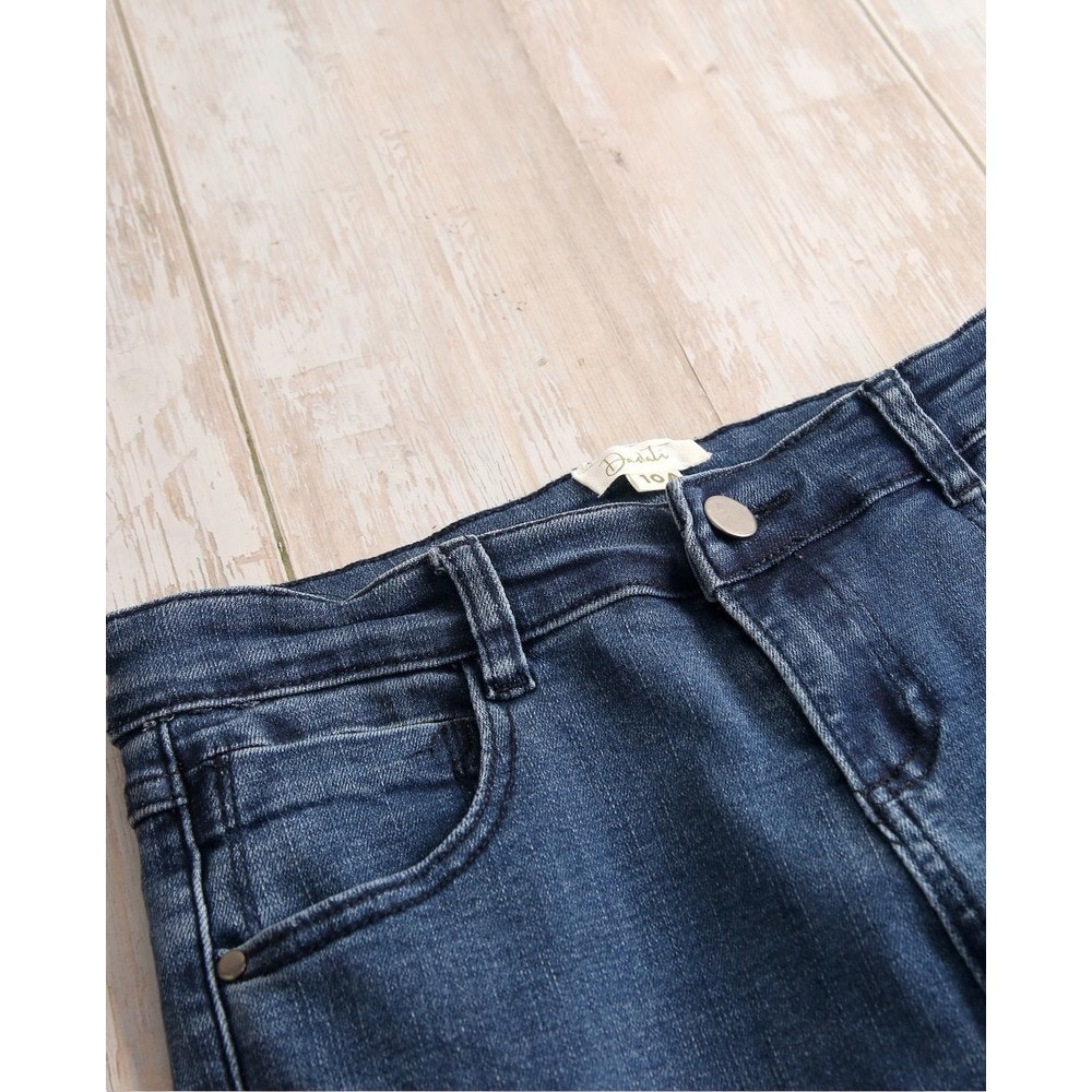 Calças Infantil Denim Jeans em Azul com Bolsos Dadati Azul-3