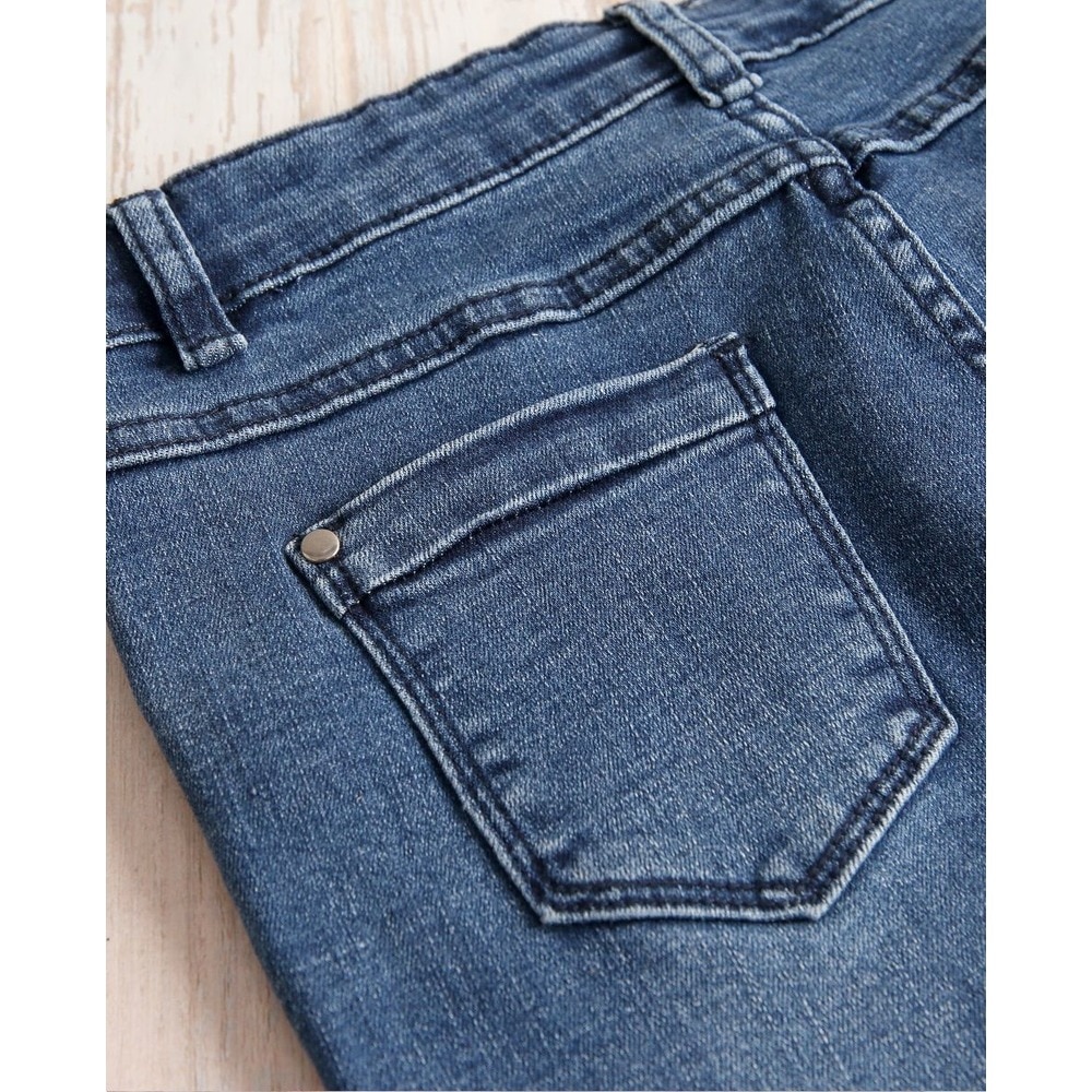 Calças Infantil Denim Jeans em Azul com Bolsos Dadati Azul-6