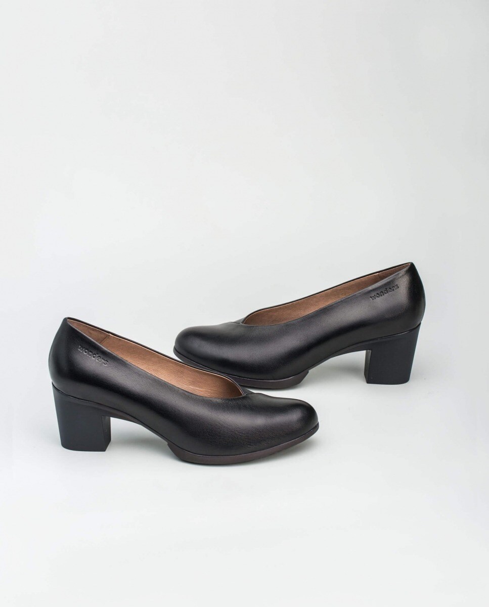 Zapatos de salón de mujer Wonders de piel en negro · Moda · El Corte Inglés