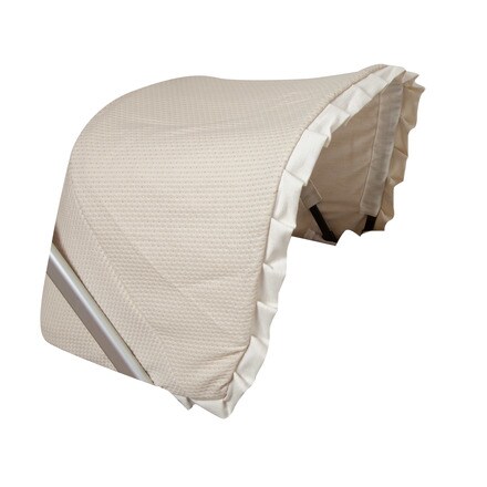Capota portabeb/é color blanco con puntos gris Babyline Paseos De Toile