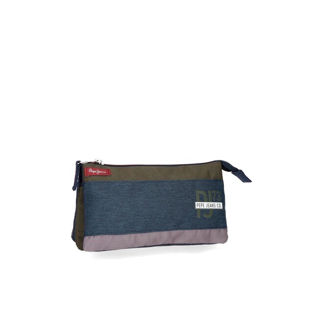 Estuche Pepe Jeans Trade tres compartimentos