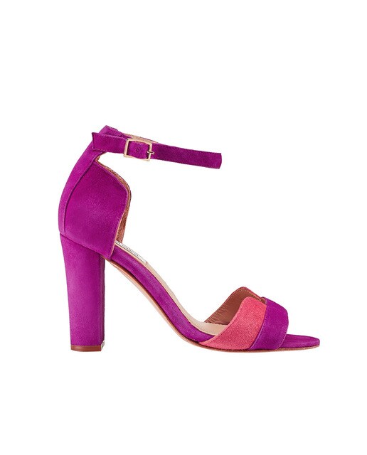 Fucsia Moda Mujer De Tacón Miss En Ante Sandalias · Color García BdoWEQCxre