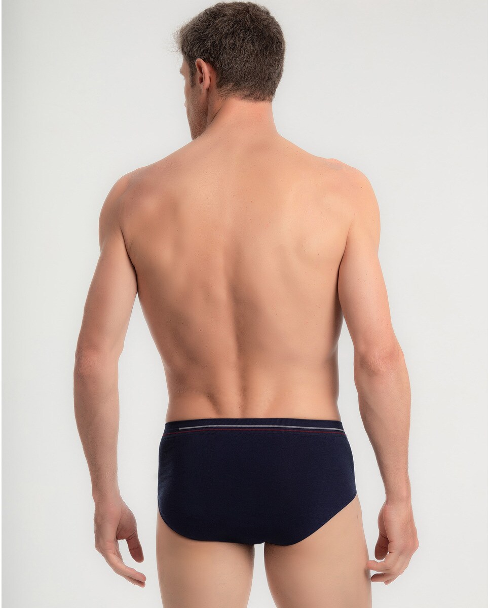 Slip de punto de hombre sin costuras en azul marino · Moda · El Corte