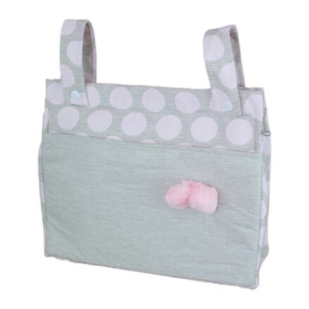 color beige Babyline Destellos Bolso panera para silla de paseo