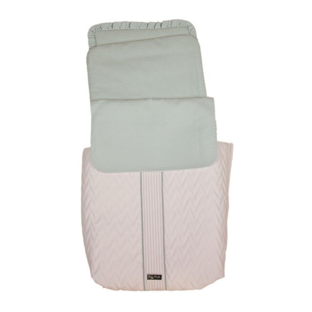 Saco de coche o capazo universal Rosy Fuentes en Rosa Gris