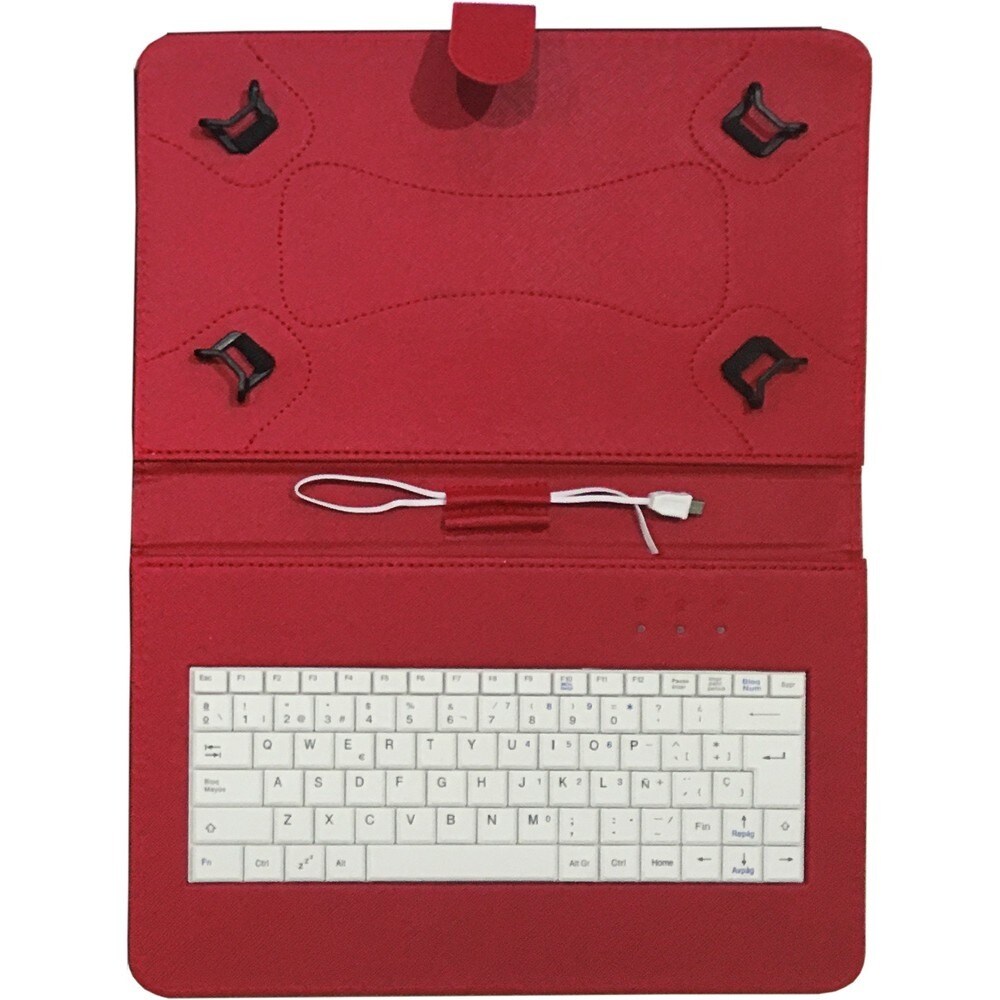 Talius funda con teclado para tablet 10'' CV-3006 red