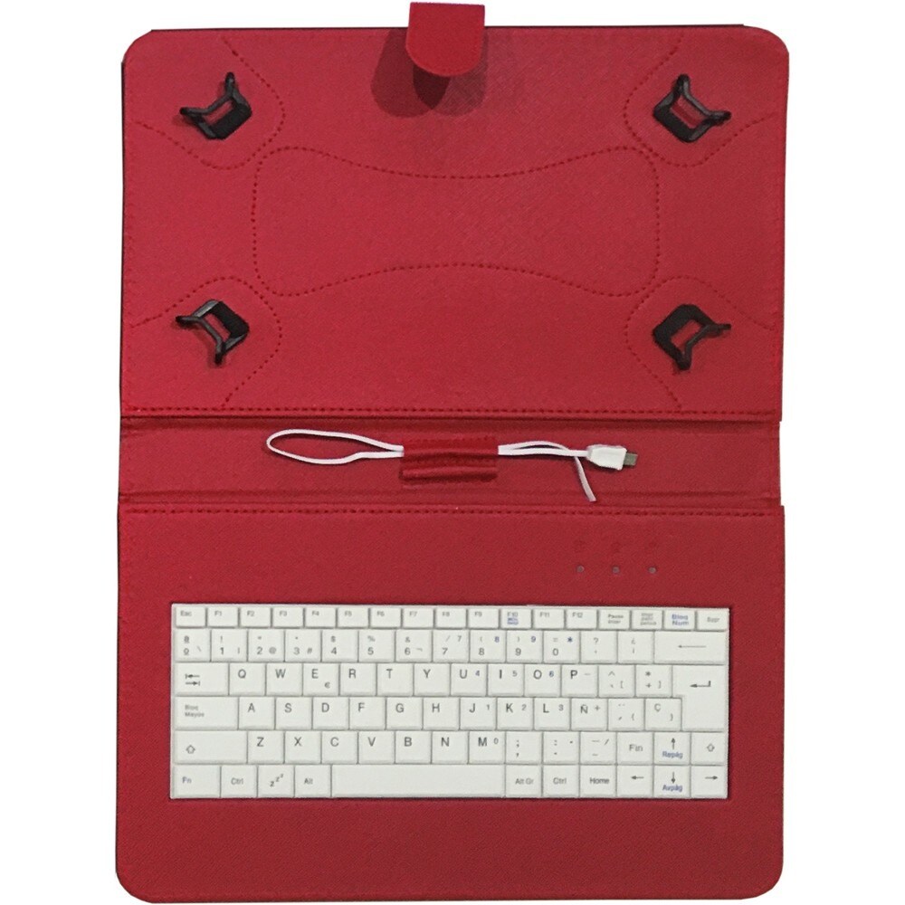 Talius funda con teclado para tablet 10 CV-3006 red