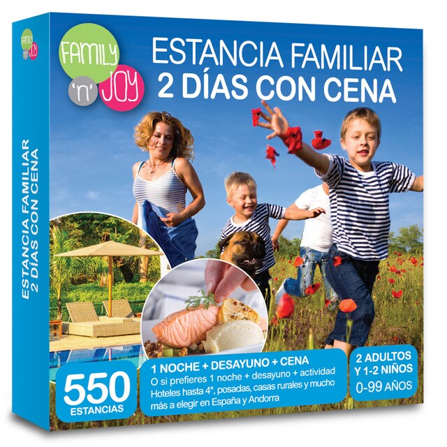 Njoy Experiences - Caja Regalo Estancia Familiar 2 Días Con Cena "Njoy"