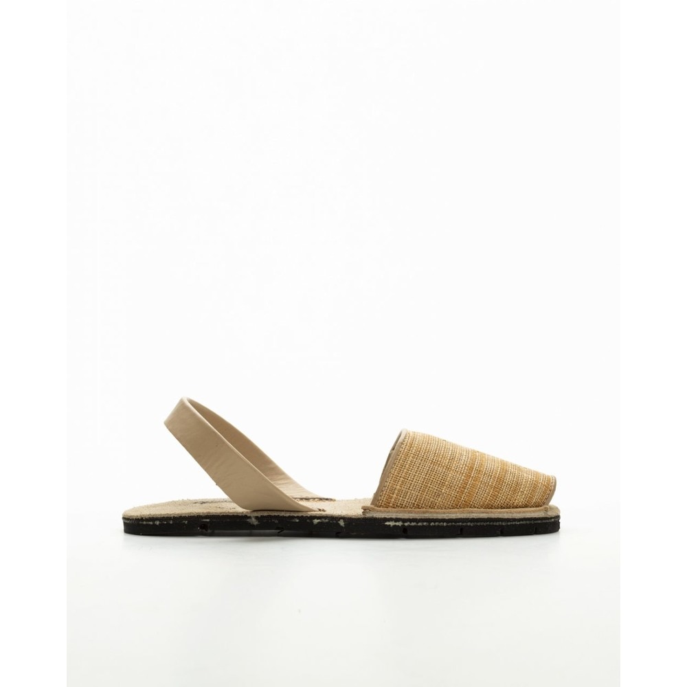 Menorquinas unisex  de rafia en color beige