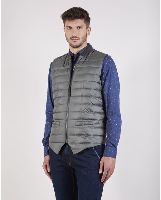 camisa con chaleco hombre