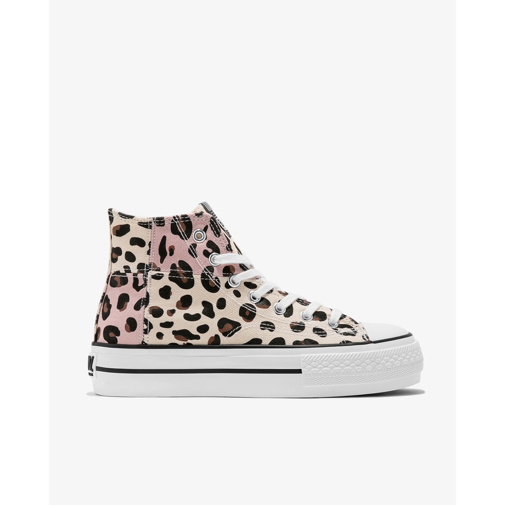 Break and Walk - Zapatillas de lona de mujer abotinadas estampado animal print.