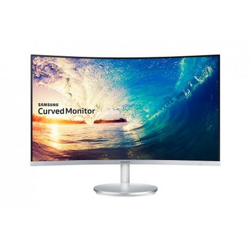 Monitor PC-Samsung C27F591F 27'' Full HD VA Plata, Color blanco