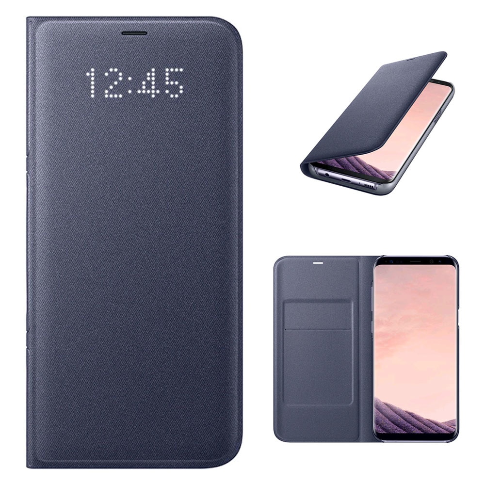 Funda Original Flip Wallet Violeta para teléfono móvil Samsung Galaxy S8