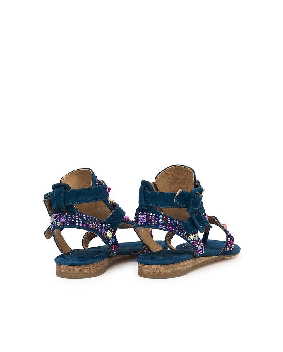 Mujer Pedrería Multicolor Pena En Con Alma De Ante Planas Sandalias zpGVqSUM