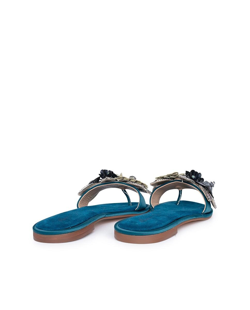 Azules Flores Con Pena Alma Planas Sandalias De En Mujer QroeCBWdx