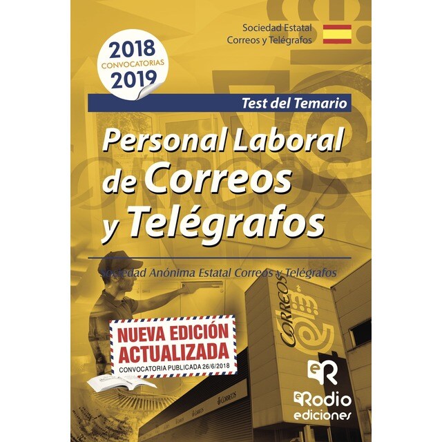 Personal laboral de Correos y Telégrafos. Sociedad Anónima Estatal Correos y Telégrafos. Test del Temario.pdf