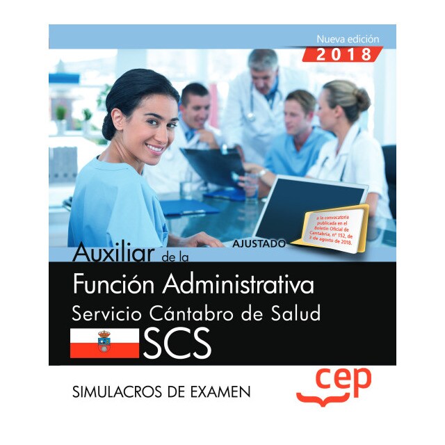 Auxiliar de la Función Administrativa. Servicio Cántabro de Salud. SCS. Simulacros de examen.pdf