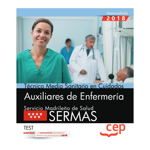 Técnico medio sanitario en cuidados auxiliares de enfermería. Servicio Madrileño de Salud. Test.pdf