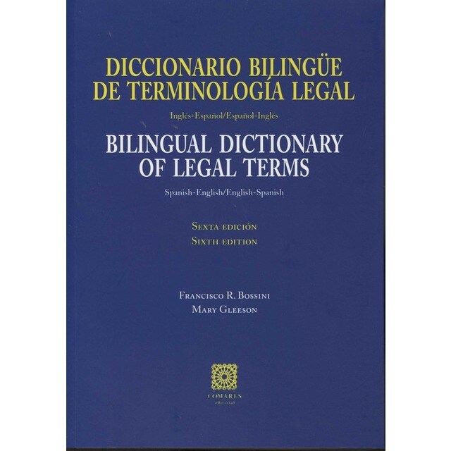 Diccionario Bilingüe De Terminología Legal (Inglés-Español