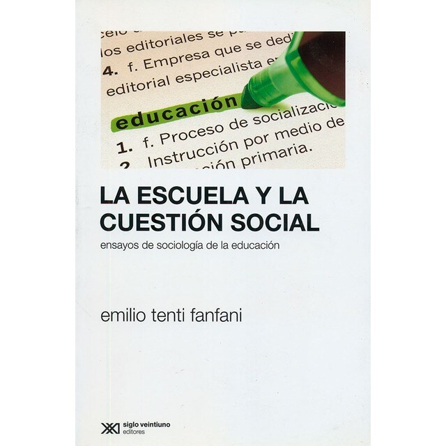 La escuela y la cuestión social. Ensayos de sociología de la educación..pdf