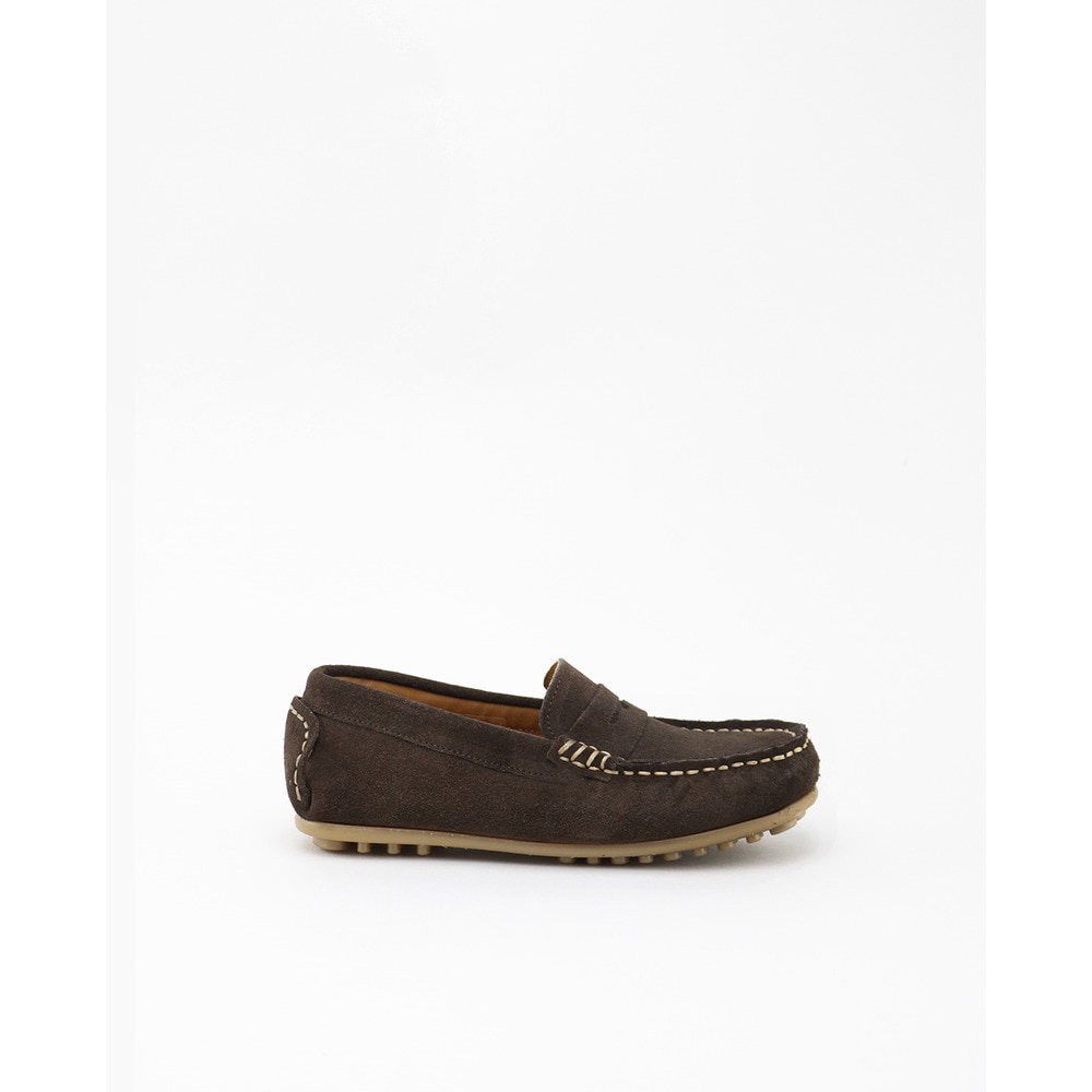 Eli 1957 - Mocasines de niños en serraje color marrón.