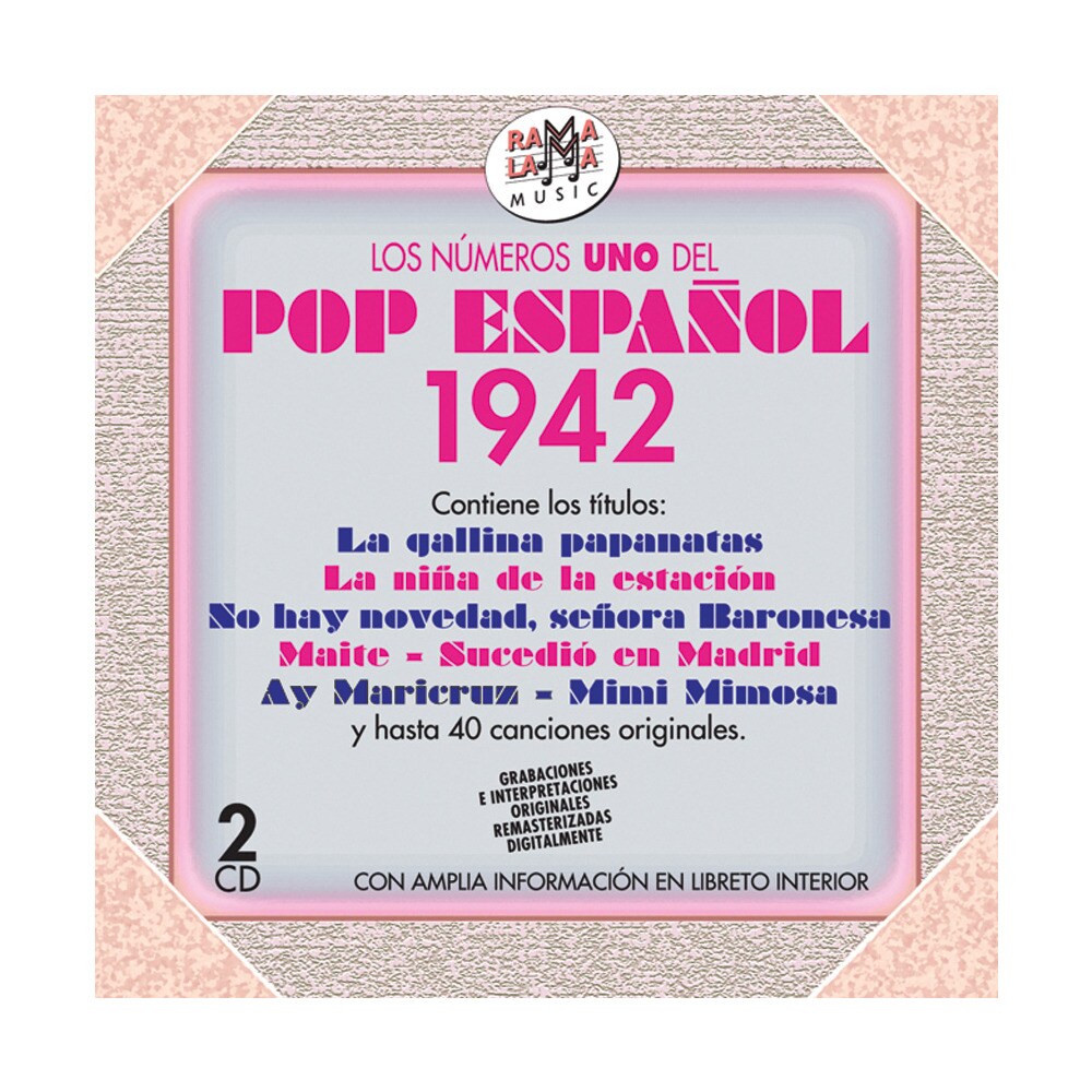 Los Nº1 del pop español 1942 (CD)