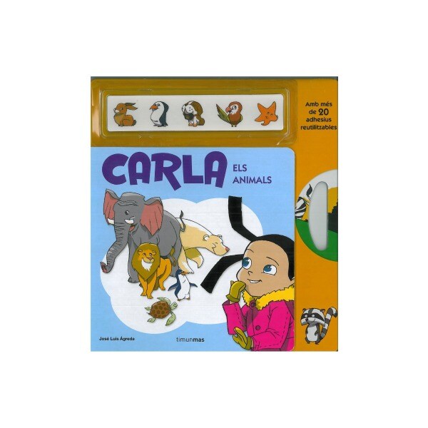 Carla. Els animals: Amb més de 20 adhesius reutilitzables