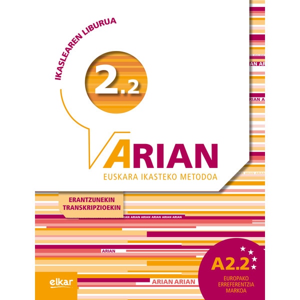 Arian A2.2 Ikaslearen liburua (+CD audioa): Erantzunak eta transkripzioak (Tapa blanda)