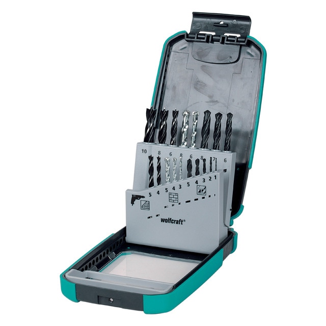 Set de brocas surtido de piedra, metal y madera