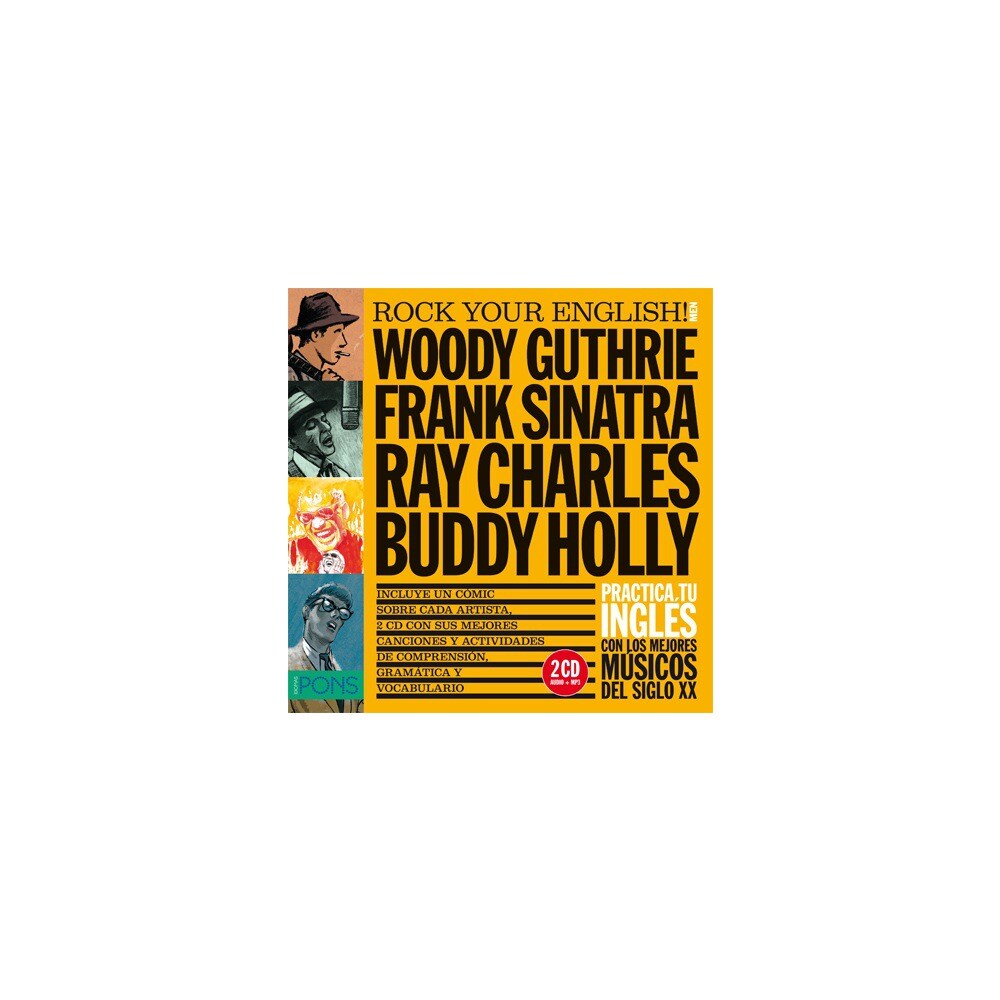 Rock your english! men (woody guthrie, frank sinatra, ray charles y buddy holly) (Tapa blanda)