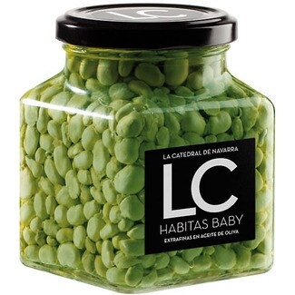 LA CATEDRAL DE NAVARRA Baby-Favabohnen extrafein in Olivenöl Flacon 200 g