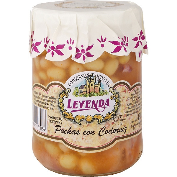 pochas con codorniz frasco 430 g