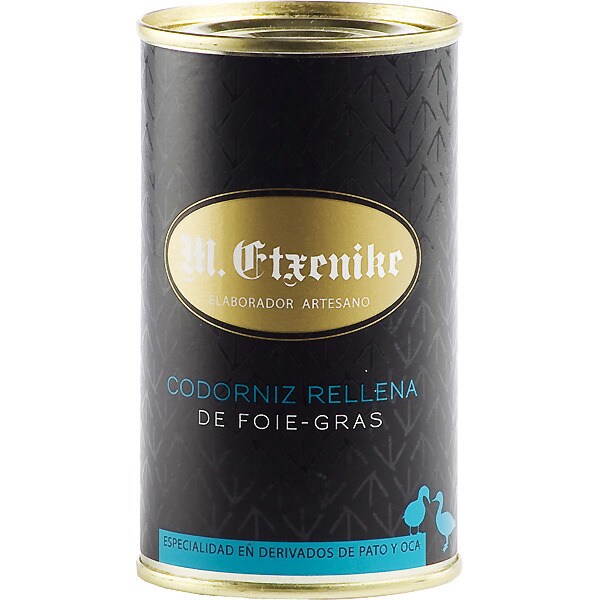 quail stuffed with foie tin 200 g