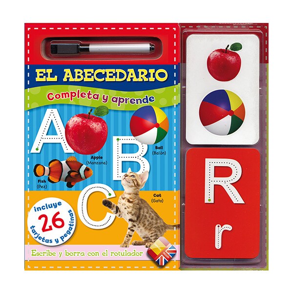 Completa y aprende. El abecedario: Escribe y borra con el rotulador.pdf