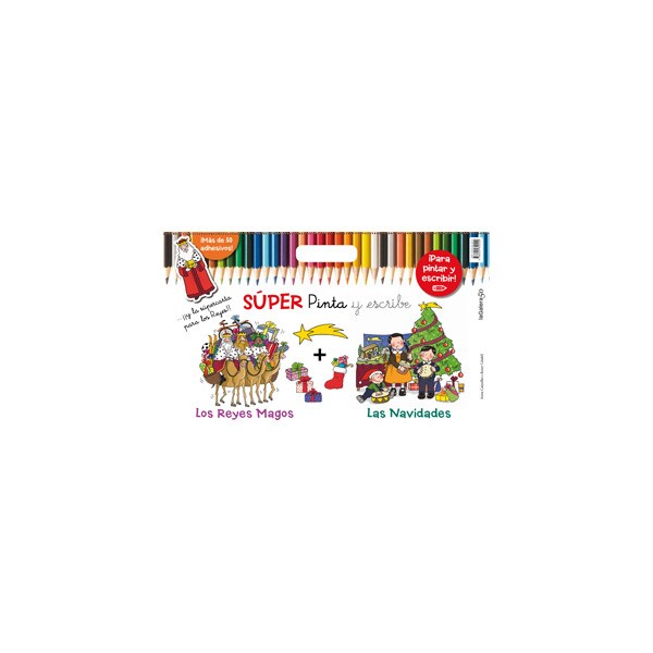 Súper pinta y escribe las navidades: Los reyes magos y las navidades.pdf