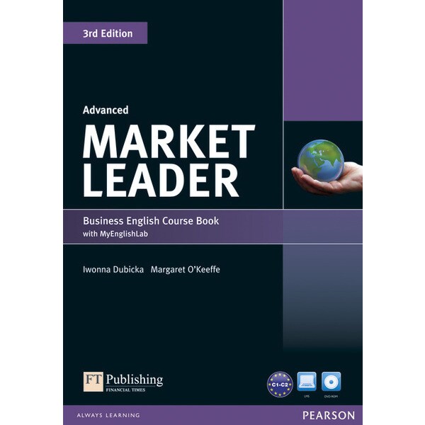 Market leader 3rd edition advanced coursebook with dvd-rom and my englishlab access code pack
