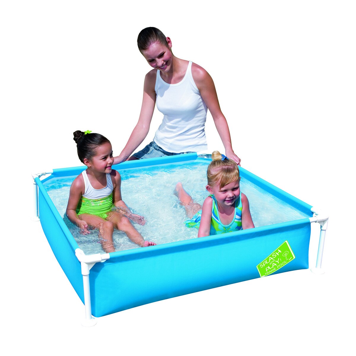 Bestway - Piscina Cuadrada Tubular Infantil 122 X 122 X 30,5 Cm.