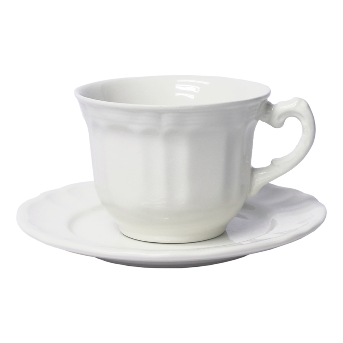San Claudio - Taza De Desayuno Con Plato Naranco Blanco Multicolor En Oferta San Claudio - Taza De Desayuno Con Plato Naranco Blanco San Claudio.
