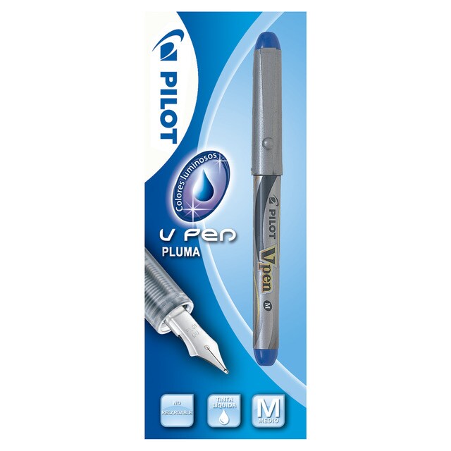 PILOT V Sign Pen Filzstifte – 0,6 Mm Strich, Schwarz, 6er Pack, Mit Tintenstandsanzeige