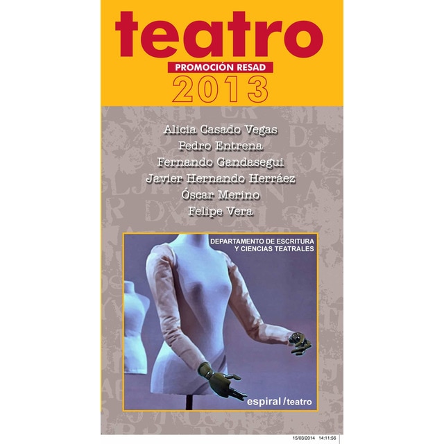 Teatro. Promoción resad 2013 (Tapa blanda)