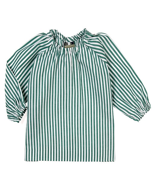 Baby de uniforme rayas verde y blanco