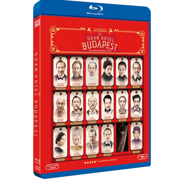 El Gran Hotel Budapest (Blu-Ray).