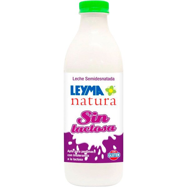 Comprar Leche Semidesnatada Uht Sin Lactosa Sin Gluten Botella 1 L · Leyma Natura · Supermercado