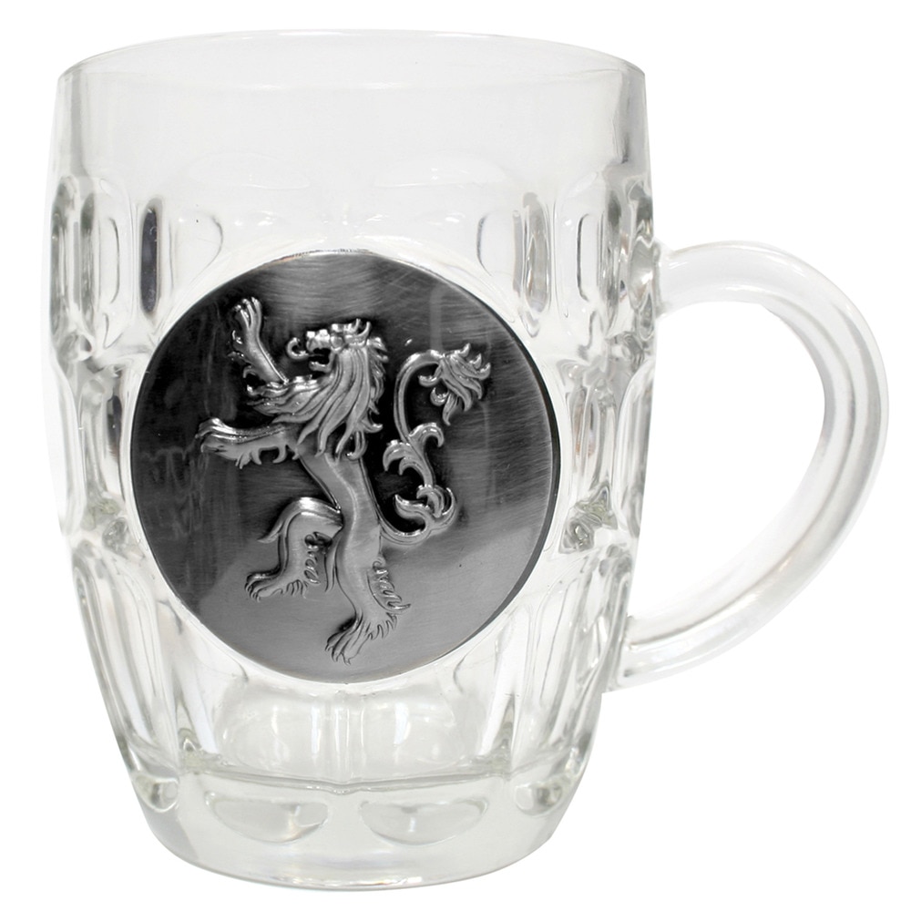 Jarra cristal escudo metálico Lannister