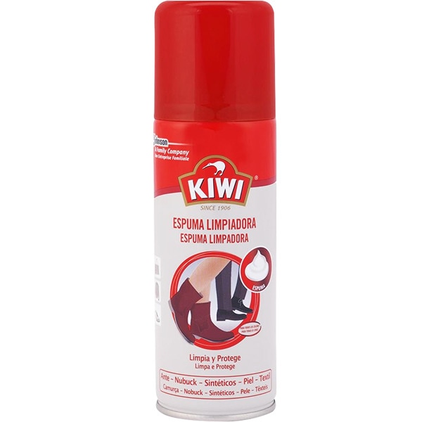 limpia calzado en espuma de piel ante y nobuck frasco 200 ml · KIWI